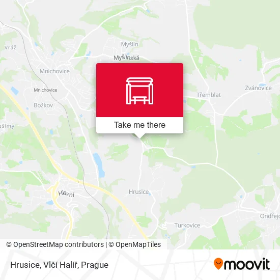 Карта Hrusice, Vlčí Halíř
