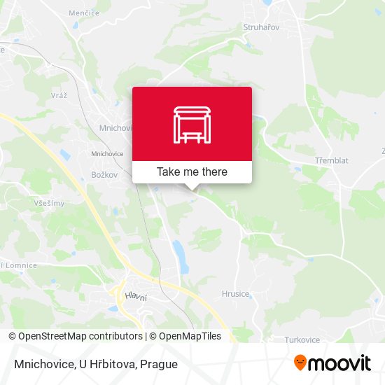 Mnichovice, U Hřbitova map
