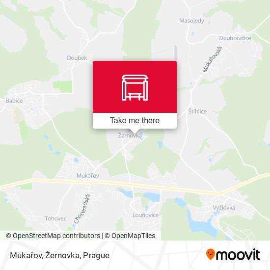 Mukařov, Žernovka map