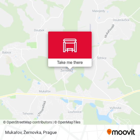 Mukařov, Žernovka map