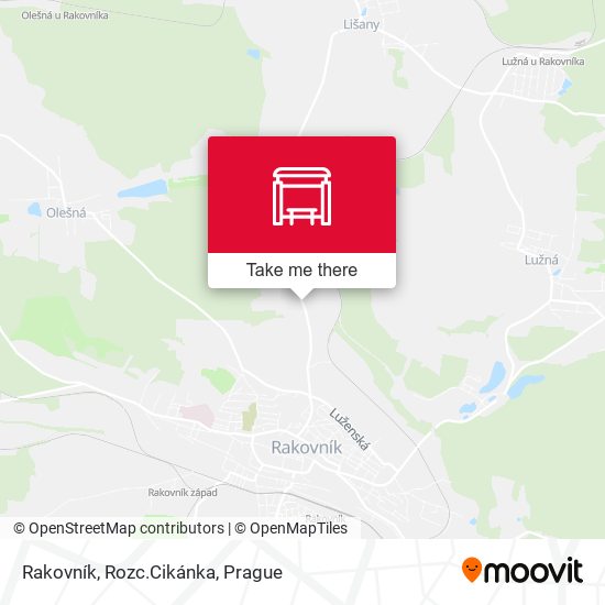 Карта Rakovník, Rozc.Cikánka