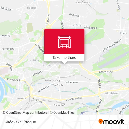 Карта Klíčovská
