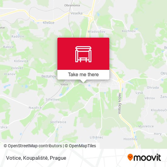 Votice, Koupaliště map