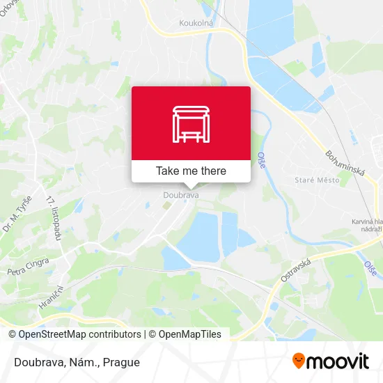 Doubrava, Nám. map