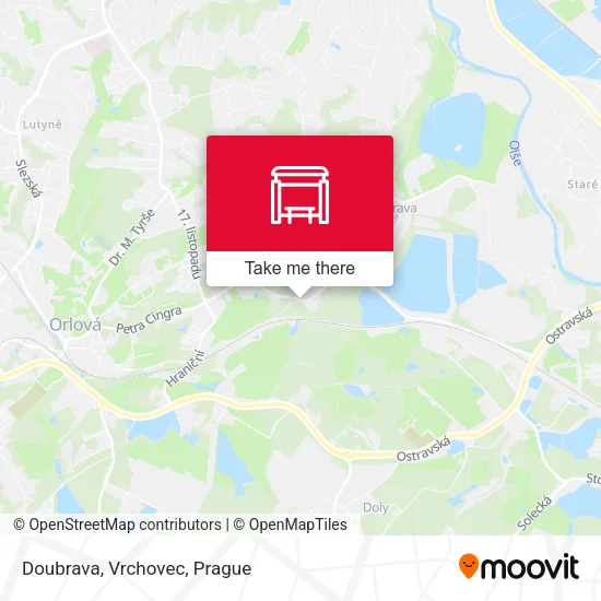 Карта Doubrava, Vrchovec