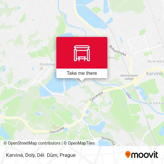 Карта Karviná, Doly, Děl. Dům
