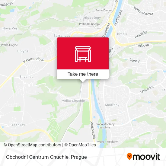 Obchodní Centrum Chuchle map