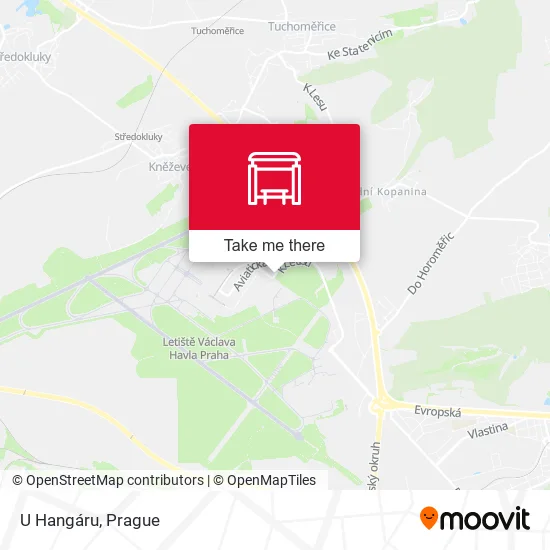 U Hangáru map