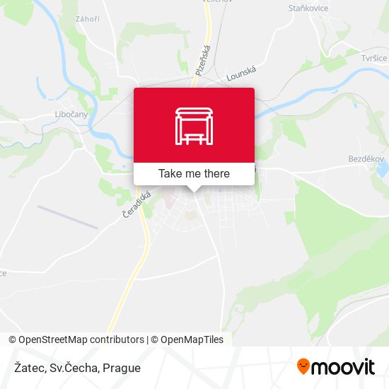 Карта Žatec, Sv.Čecha
