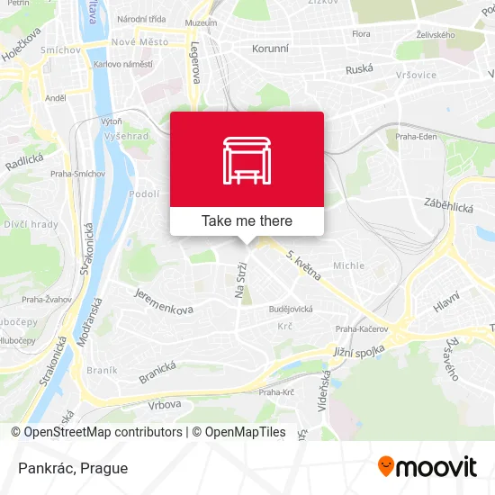 Pankrác map