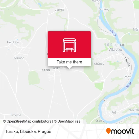 Карта Tursko, Libčická