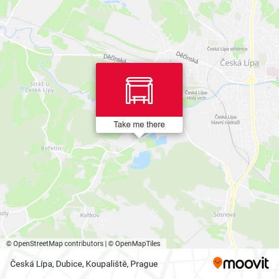 Česká Lípa, Dubice, Koupaliště map