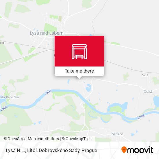Lysá N.L., Litol, Dobrovského Sady map