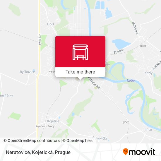 Карта Neratovice, Kojetická