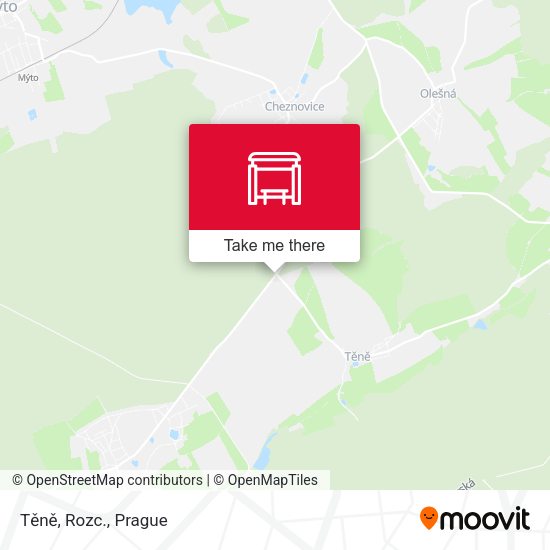 Těně, Rozc. map