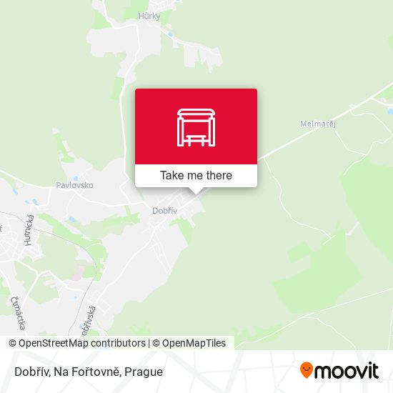 Dobřív, Na Fořtovně map