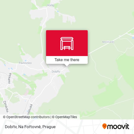 Dobřív, Na Fořtovně map