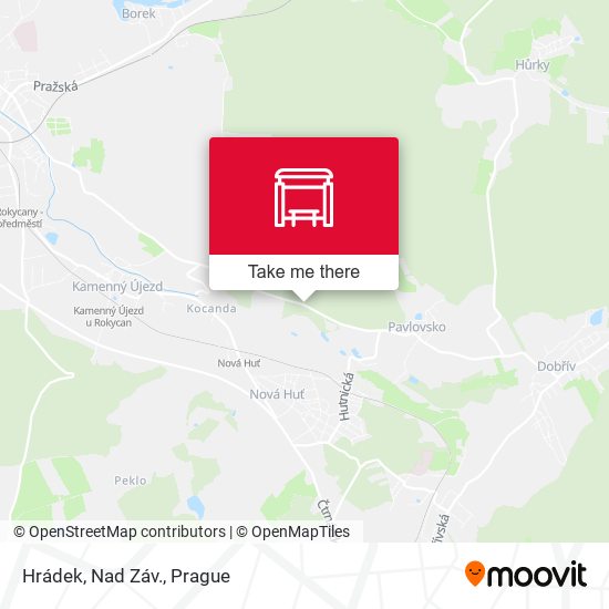 Hrádek, Nad Záv. map