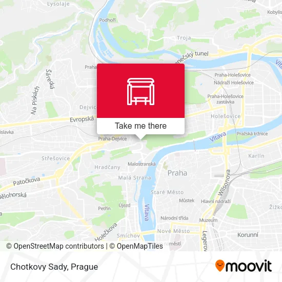 Карта Chotkovy Sady