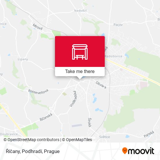 Říčany, Podhradí map