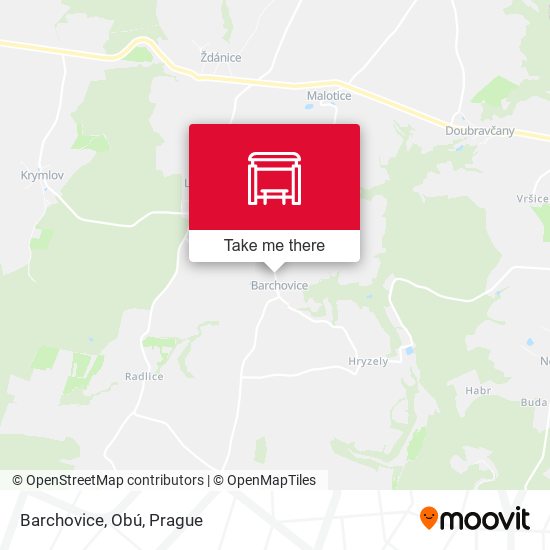 Карта Barchovice, Obú