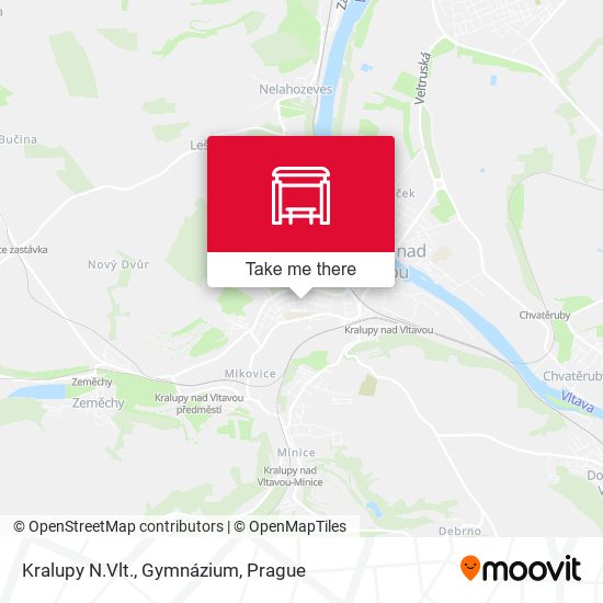 Kralupy N.Vlt., Gymnázium map