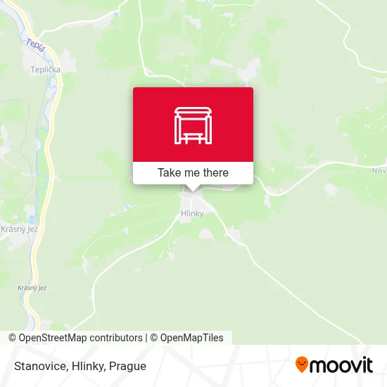 Stanovice, Hlinky map