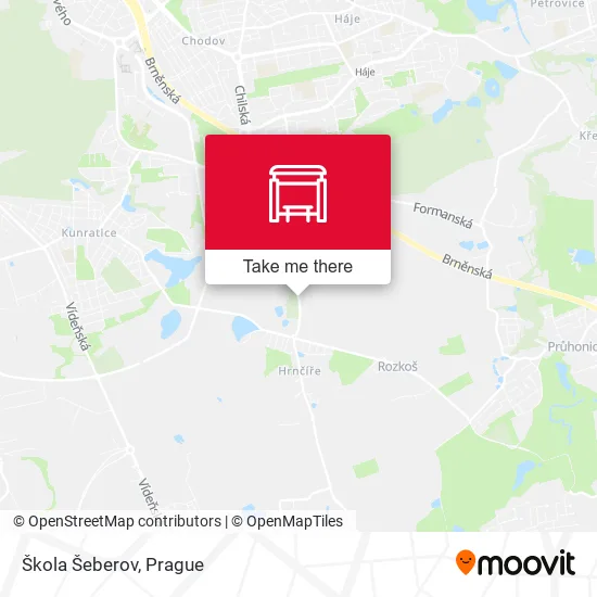 Карта Škola Šeberov