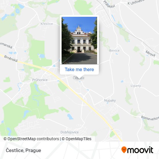 Карта Čestlice