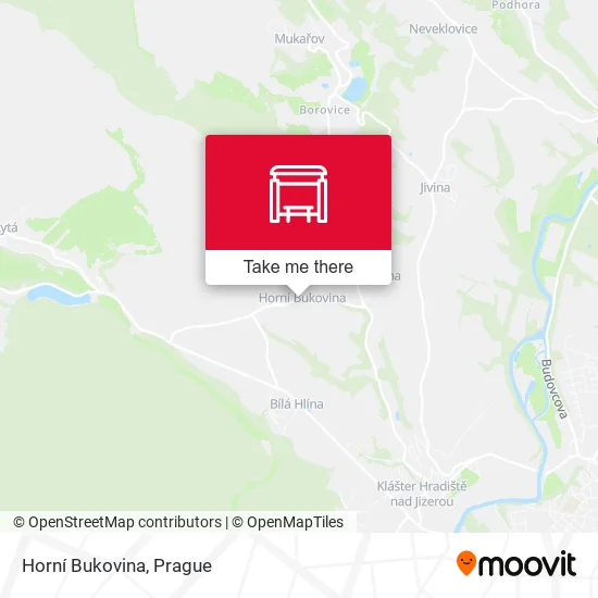 Карта Horní Bukovina