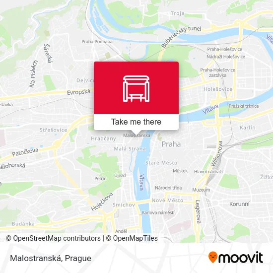 Карта Malostranská