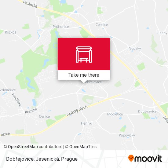 Dobřejovice, Jesenická map