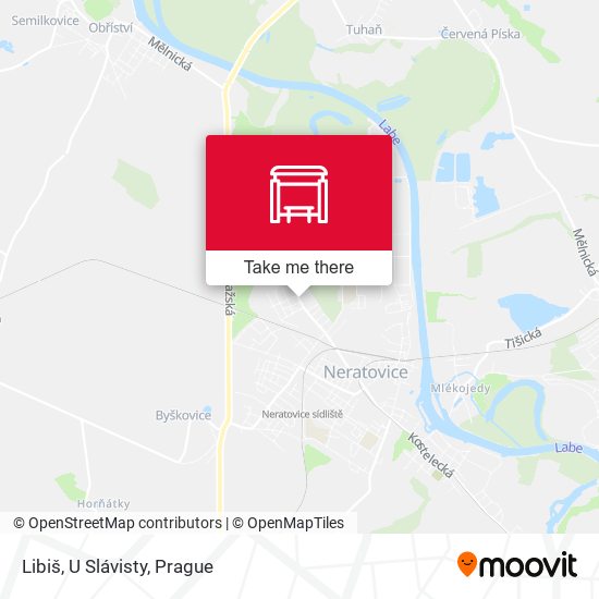 Libiš, U Slávisty map