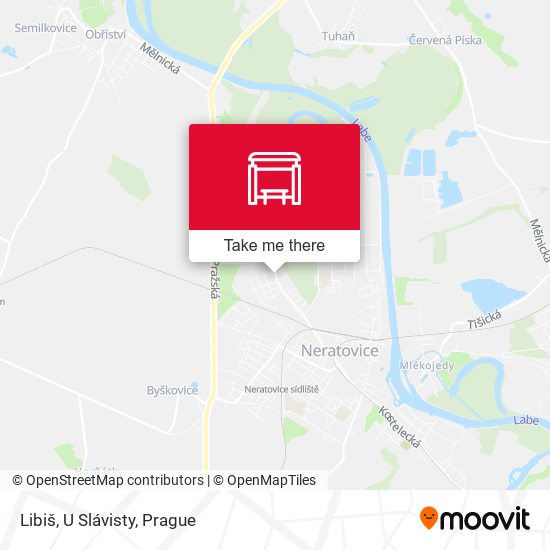 Libiš, U Slávisty map