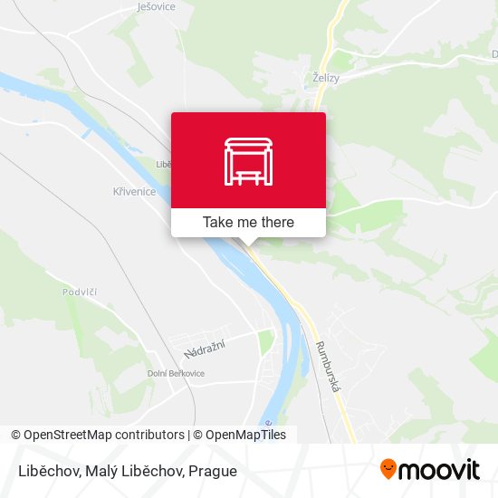 Liběchov, Malý Liběchov map