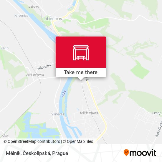 Mělník, Českolipská map