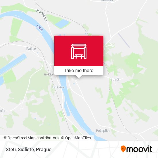 Štětí, Sídliště map
