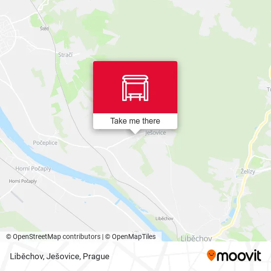 Карта Liběchov, Ješovice