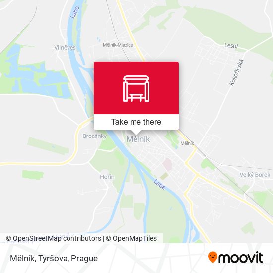 Mělník, Tyršova map