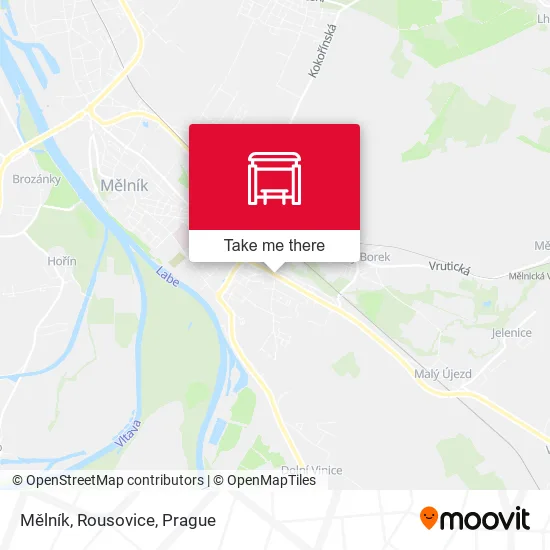 Карта Mělník, Rousovice