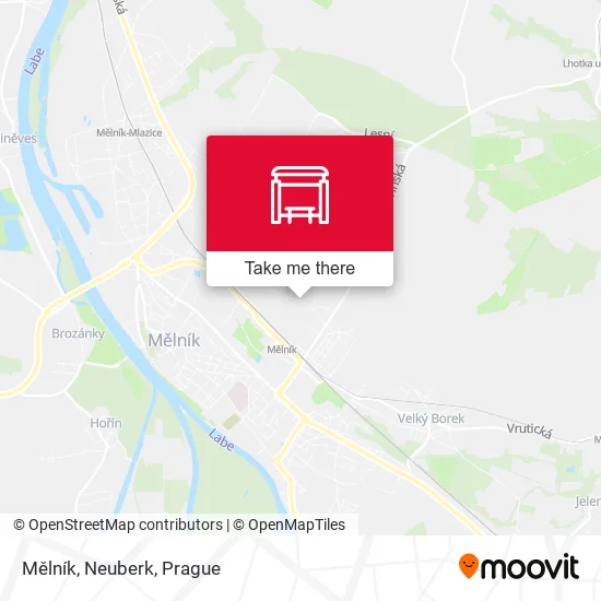 Карта Mělník, Neuberk