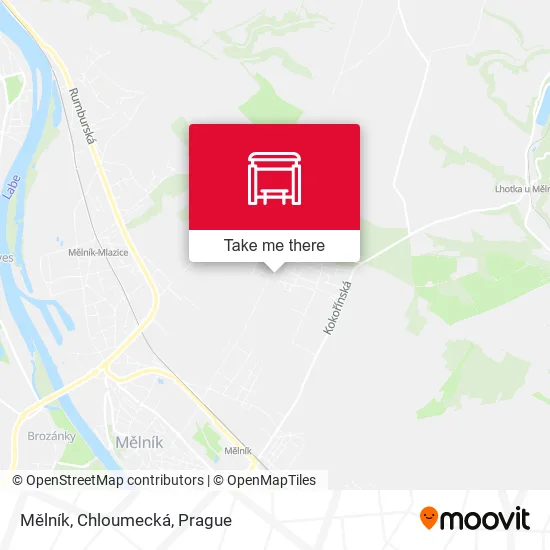 Карта Mělník, Chloumecká