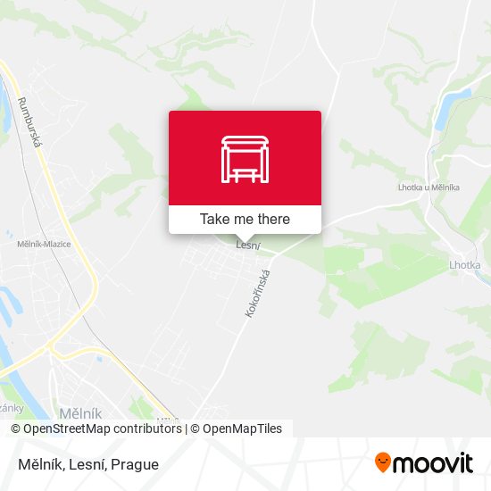 Mělník, Lesní map