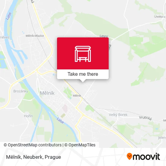 Карта Mělník, Neuberk