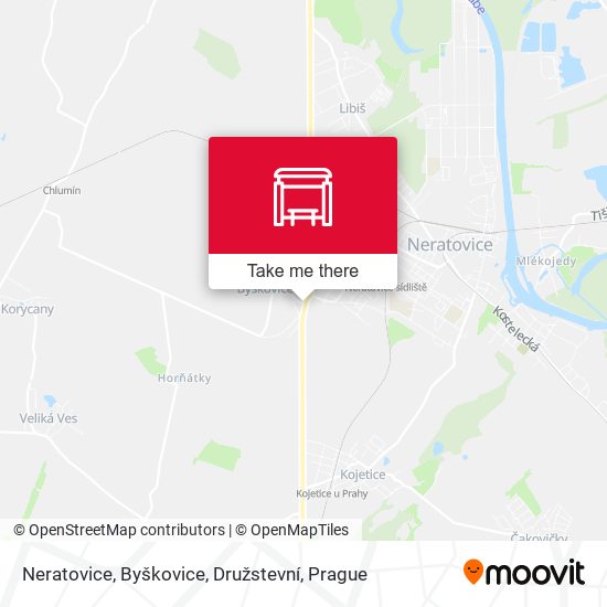 Neratovice, Byškovice, Družstevní map