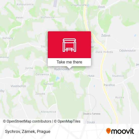 Карта Sychrov, Zámek
