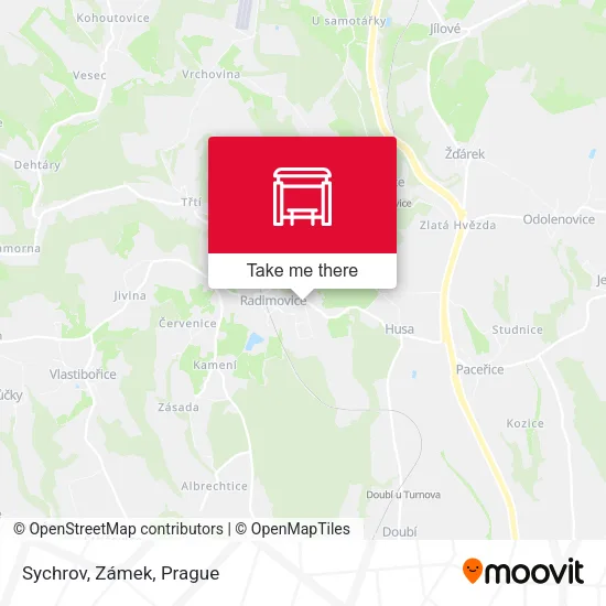 Карта Sychrov, Zámek