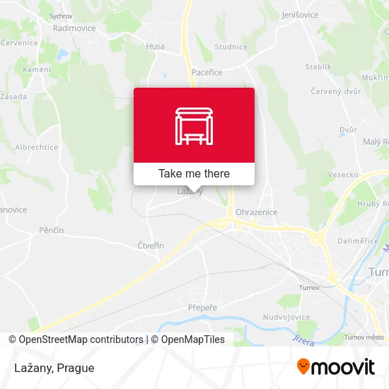 Карта Lažany
