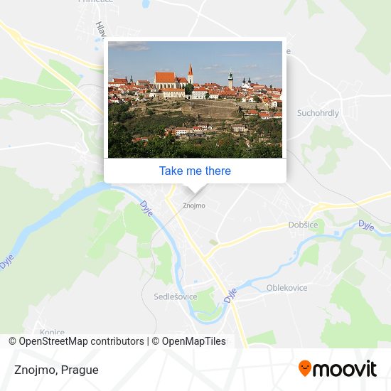 Карта Znojmo