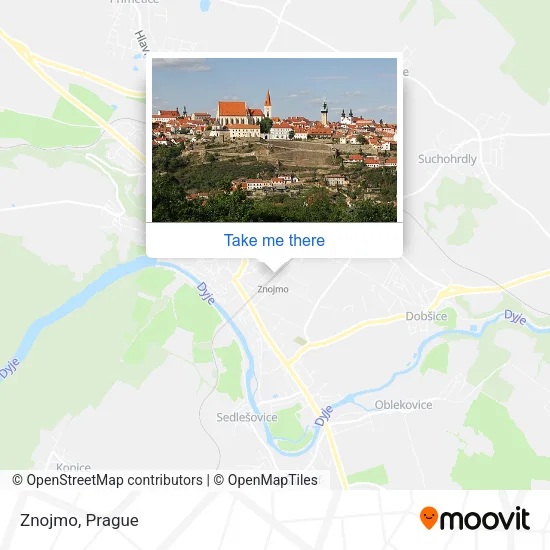 Карта Znojmo